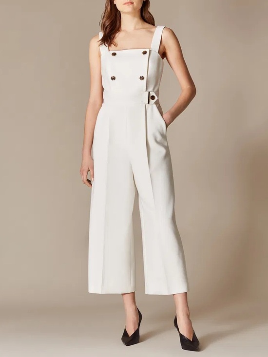 Karen Millen Dresses & Skirts - KAREN MILLEN Square-Neck Jumpsuit
